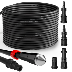 Sada na čištění potrubí MASTER, 15 m, černá