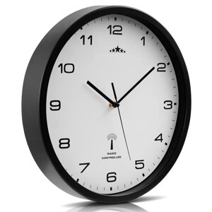Nástěnné hodiny černé Ø31cm