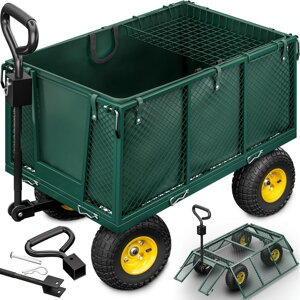 Transportní vozík HECTOR, max. 550 kg, 110x75x52 cm, zelený