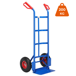 Rudl sklápěcí CART s nafukovacími pneumatikami, max. 200kg, modrá