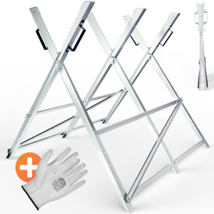 Koza na řezání dřeva ALBERT, 83 x 81 x 88 cm, stříbrná