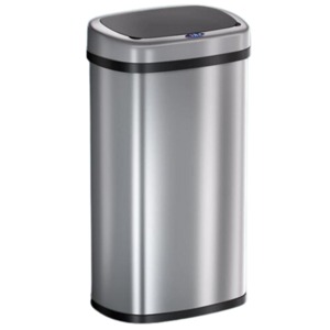 Senzorový odpadkový koš DEUS, 58 litrů, stříbrná