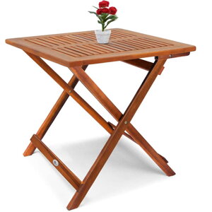 Odkládací stolek Alek  z akátového dřeva 70x70x73cm