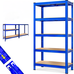 Regál s vysokou nosností HEAVY, max. 875kg, 90x40x180cm, modrá