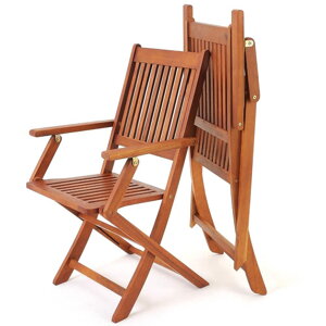 Zahradní židle SYDNEY z akáciového dřeva, 2ks