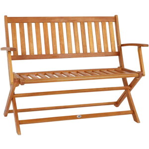 Zahradní lavice z eukalyptového dřeva 120x55x90 cm – certifikát FSC®