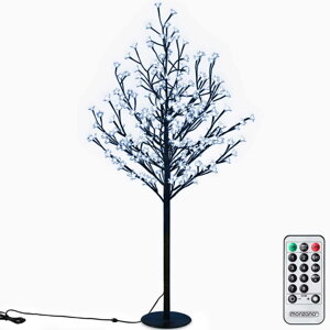 Svítící strom TŘEŠEŇ do interiéru i exteriéru, 180cm, modrá