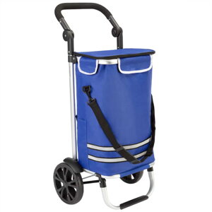 Nákupní vozík modrý 56L, do 50kg