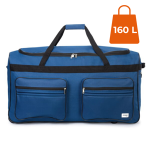 Cestovní taška na kolečkách JOY 160l, modrá