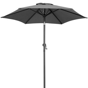 Slunečník Fiji, antracitový Ø 200 cm s klikou