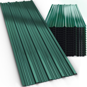 Trapézový plech ARON, sada 14 ks, 110×46cm, zelená