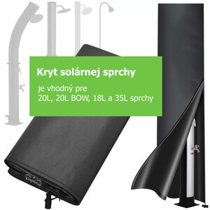 Kryt solární sprchy, 230 x 70 cm, černý