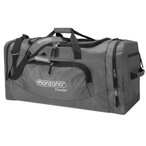 Cestovní taška na rameno JERGY, 90l, 65x32x33cm, šedá