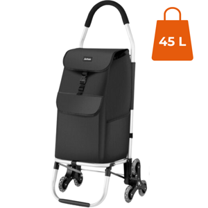 Nákupní taška Shopper, na kolečkách do schodů 45L, 101x45x39, černá