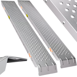 Nájezdové rampy na auto MARA, sada 2 ks, 400kg, 150cm, 2ks, stříbrná