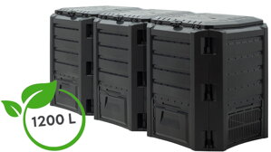 Zahradní kompostér - Compogreen 1200 l černý