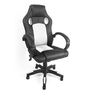Aga Herní židle Racing MR2070 černo - bílá