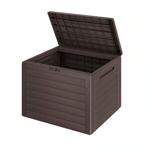 Úložný box WOODEBOX, 190L, 78x44x55cm, tmavě hnědá