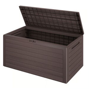 Úložný box WOODEBOX, 280L, 120x46x57cm, tmavě hnědá