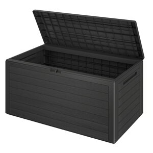 Zahradní úložný box WOODEBOX, 280L, 120x46x57cm, antracitová
