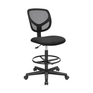 Kancelářská židle se síťovým opěradlem, černá