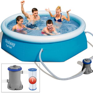 Bazén Bestway Fast Set ™ Poolset 244 x 66 cm - včetně filtrační pumpy 57268