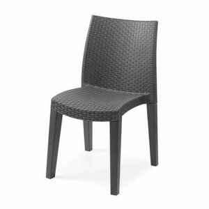 Zahradní židle LADY LUX antracit, 4ks