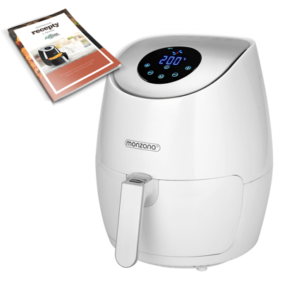 Horkovzdušná fritéza bílá 9 v 1 s dotykovým displejem 1485 W - 3,6 litru JR03