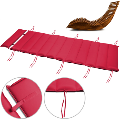 Detex® - elastická podložka na lehátko do sauny - tloušťka 7cm, červená