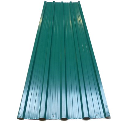 Trapézový plech 12 - dílný zelený 129x45 cm
