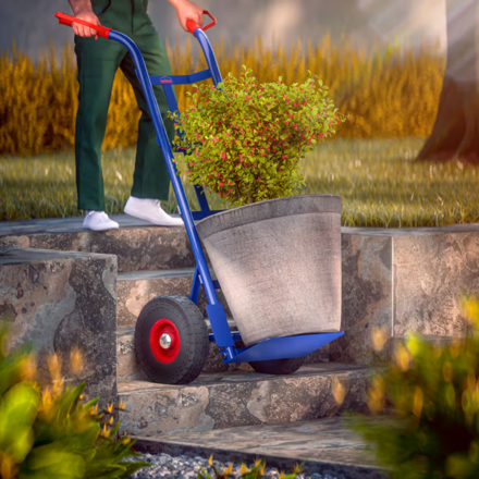 Rudl sklápěcí CART, max. 200kg, modrá