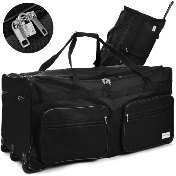 Cestovní taška s funkcí vozíku 160 l černá