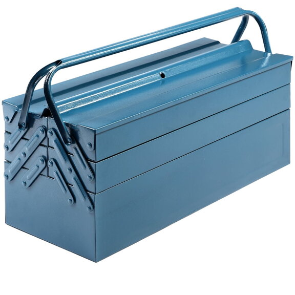 Kufr na nářadí z oceli modrý 53x20x20cm