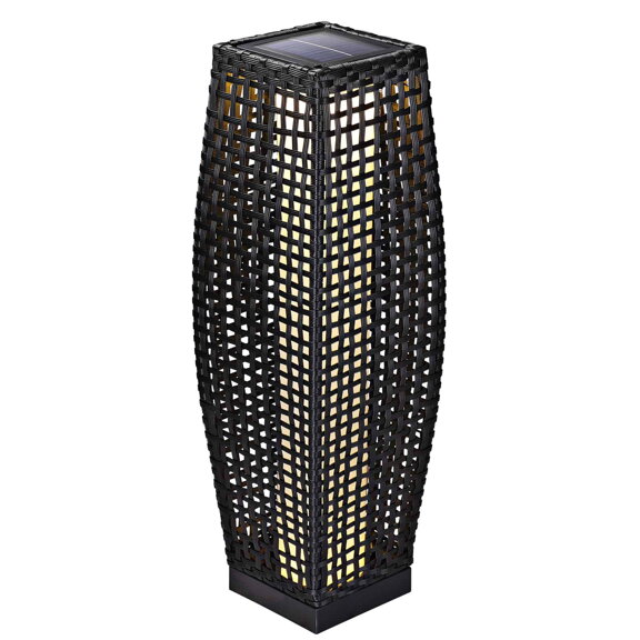 LED solární světlo Polyrattan 70cm