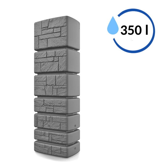 Sud na dešťovou vodu TOWER STONE světle šedý 350 l