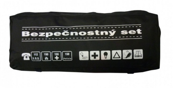 Bezpečnostní set povinné výbavy automobilu černý