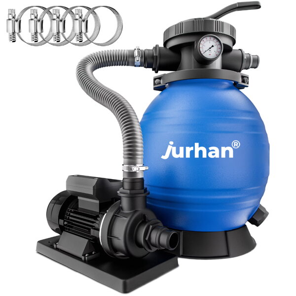 Písková filtrace k bazénu AQUA, 10 200 l/h, modrá