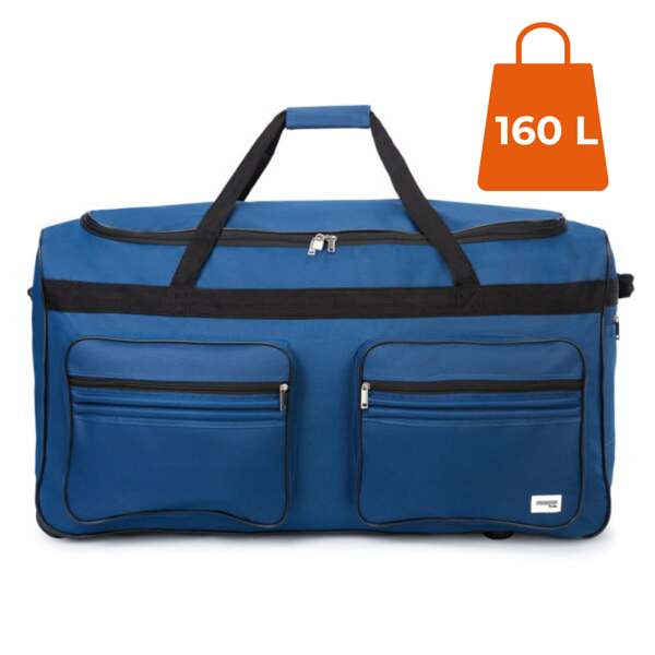Cestovní taška na kolečkách JOY 160l, modrá
