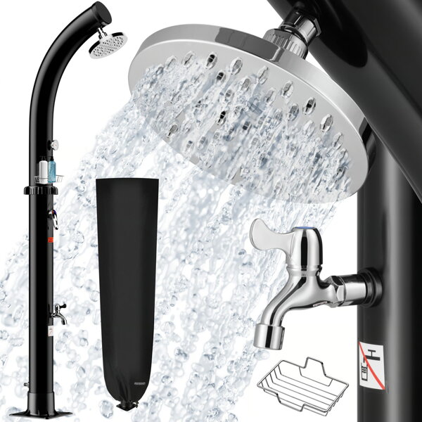 Solární sprcha BOW, 20 l, černá
