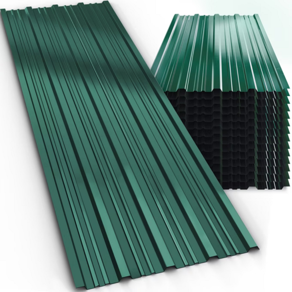 Trapézový plech ARON, sada 14 ks, 110×46cm, zelená