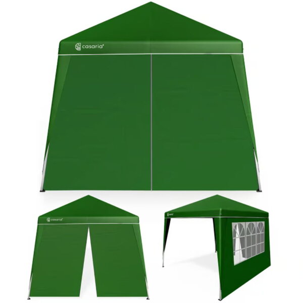Párty stan / pavilon CAPRI PLUS se 2 bočními stěnami, 3×3 m, zelená