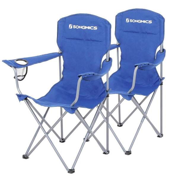 Kempingové židle NOMAD, set 2 ks, modrá