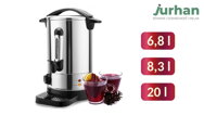 Vařič na víno/čaj COZY, 6,8l, stříbrná 