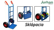 Rudl sklápěcí CART s nafukovacími pneumatikami, max. 200kg, modrá